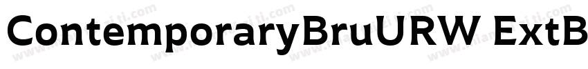 ContemporaryBruURW ExtBol字体转换